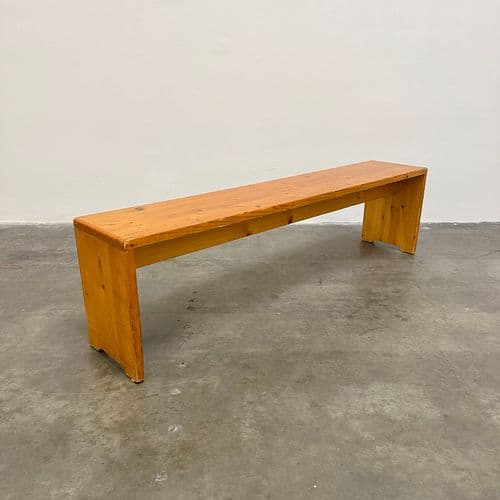 Charlotte Perriand Pine Bench for Les Arcs, France 1970s