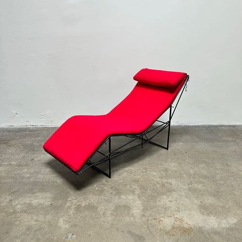 Paolo Passerini Chaise Lounge for Uvet Dimensione, Italy 1980s