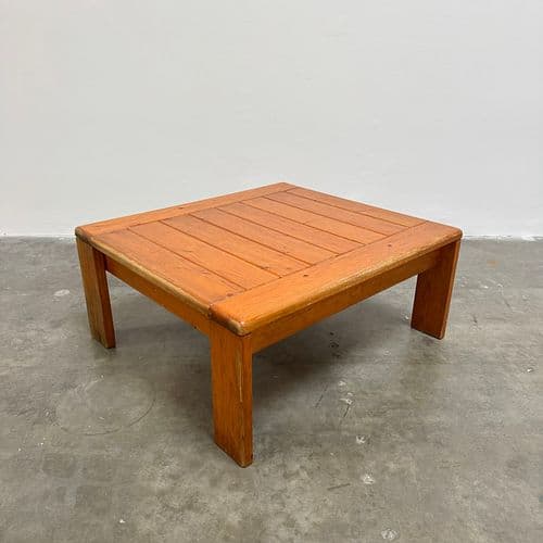 Charlotte Perriand for Les Arcs Pine Coffee Table, France 1970s