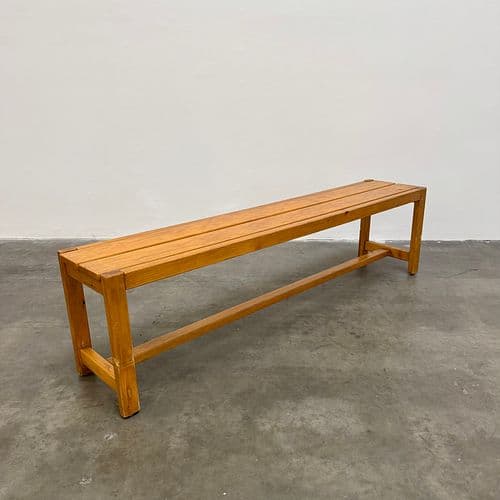 Charlotte Perriand Pine Bench for Les Arcs, France 1970s