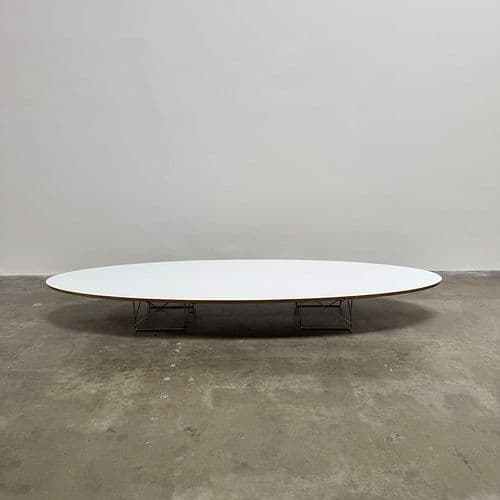 White Eames Elliptical Coffee Table, USA 2000s