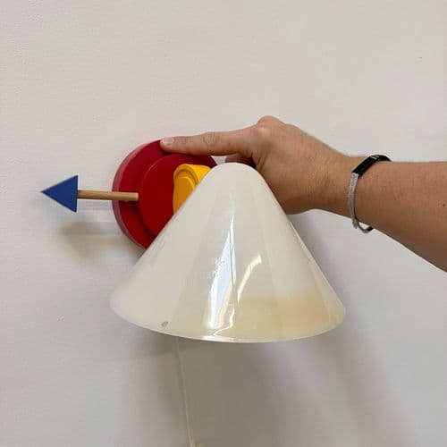 Ettore Sottsass IKEA Memphis "Stoja" Wall Lamp, 1980s