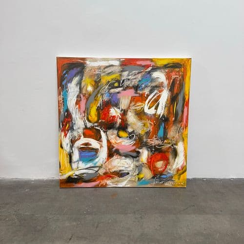 Laurent Proneur "Graffiti Revival". Oil on canvas.