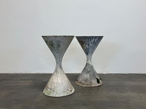 Pair of Willy Guhl Diabolo Planters