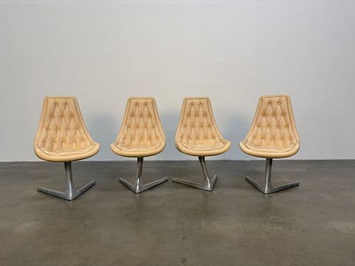 Set of Vladimir Kagan Sculpta Star Trek Chairs for Chromecraft
