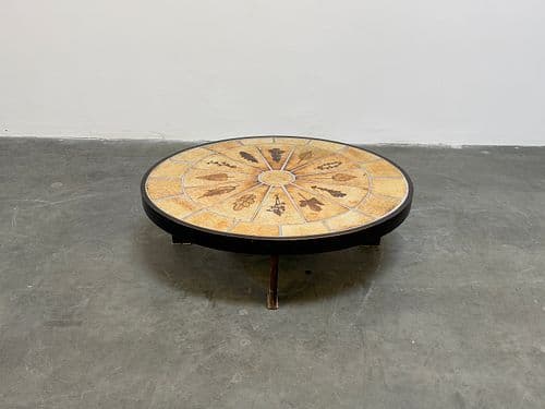 Garrigues Oval Coffee Table by Roger Capron