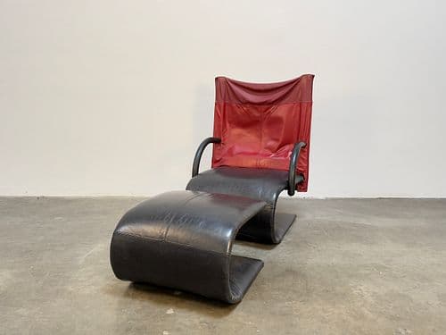 Zen Lounge Chair and Ottoman by Claude Brisson