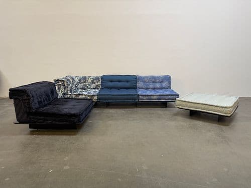 Mah Jong Sofa with Kenzo Fabric and Platform for Roche Bobois