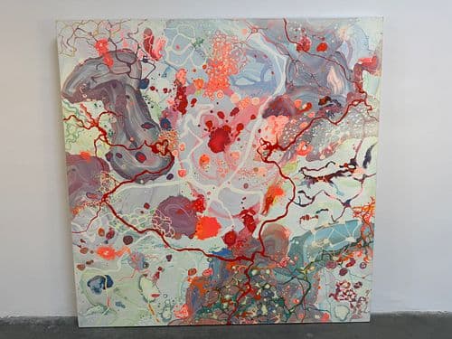 Vincent Guzman Painting, Coup de Foudre, Coup de Sang, 2004