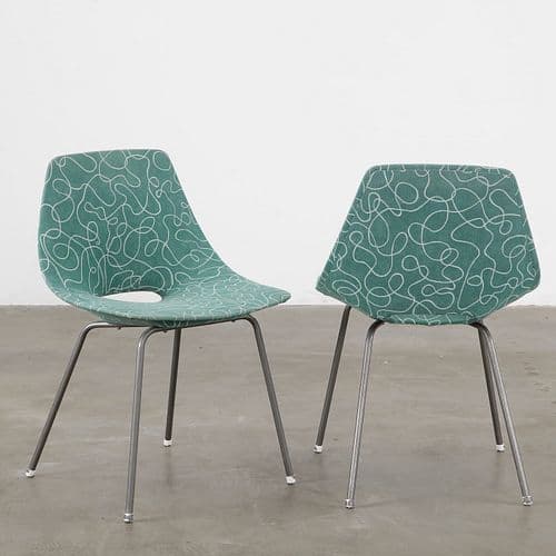 Pair of Mid-Century Chairs by Augusto Bozzi, 1950s