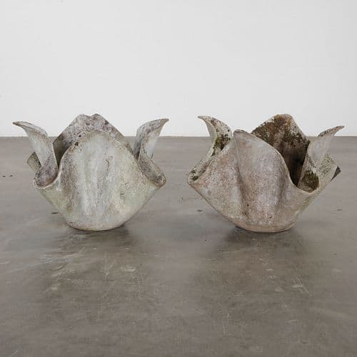 Pair of Willy Guhl Tall Tulip Planters, 1960s