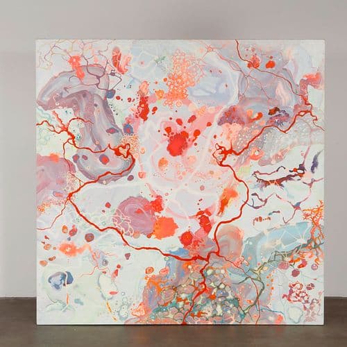Painting by Vincent Guzman, "Coup de Foudre, Coup de Coeur", 2004
