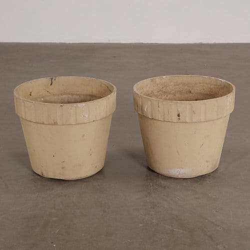 Pair of Medium Stackable Flower Pots by Willy Guhl, 1960s