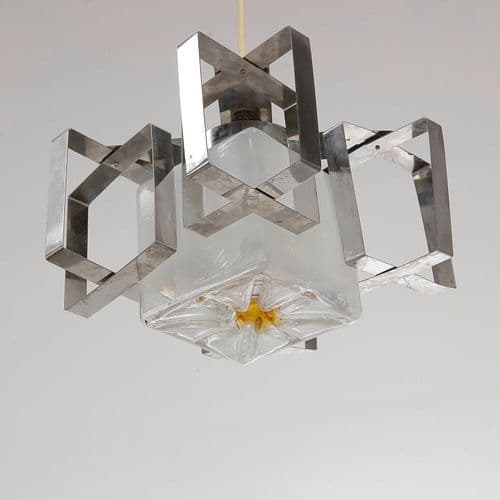 Mid-century Murano Light Fixture, Italy, 1970s