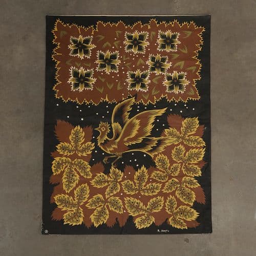 Printed Tapestry by R. Hurtu, 1960s