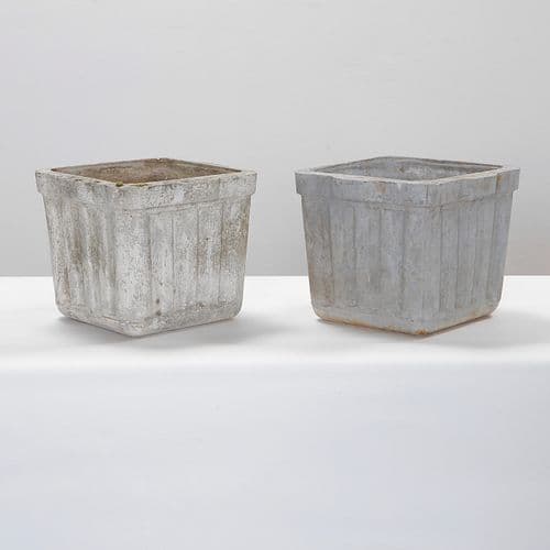 Set of Small Willy Guhl Square Planters, 1960s