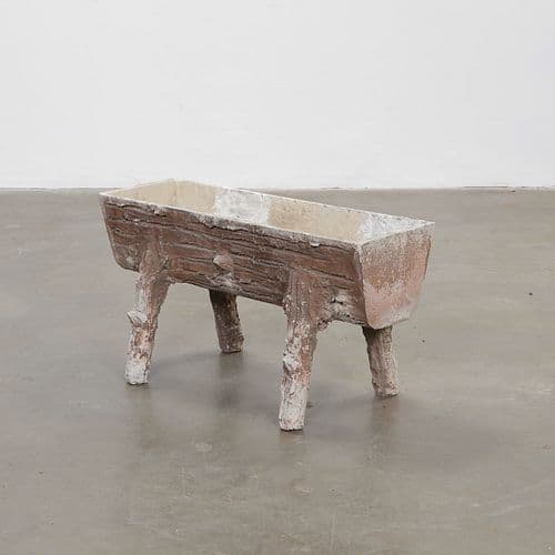 Faux Bois Rectangular Planter, 1960s
