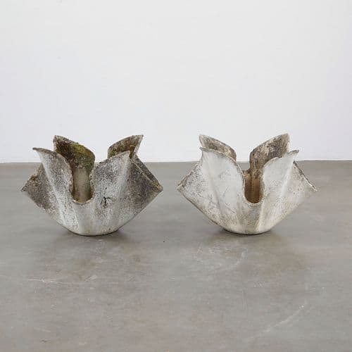 Pair of Large Willy Guhl Tulip Planters, 1960s