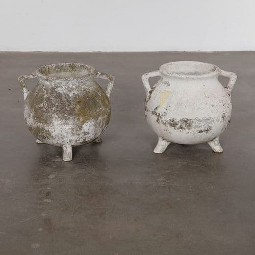 Pair of Willy Guhl Cauldron Planters, 1960s
