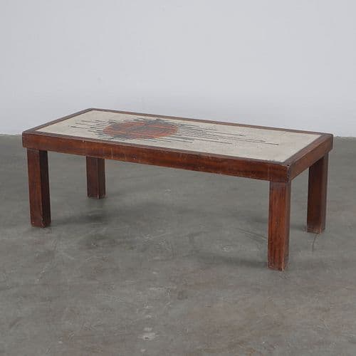 Jean Asti, Ceramic Coffee Table, France, 1960s