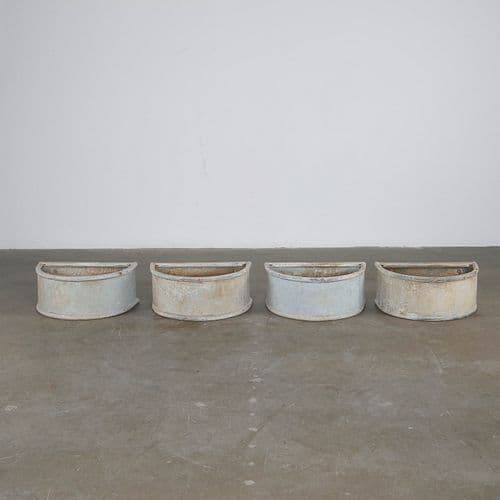 Four Metal Planters, France, 1970s