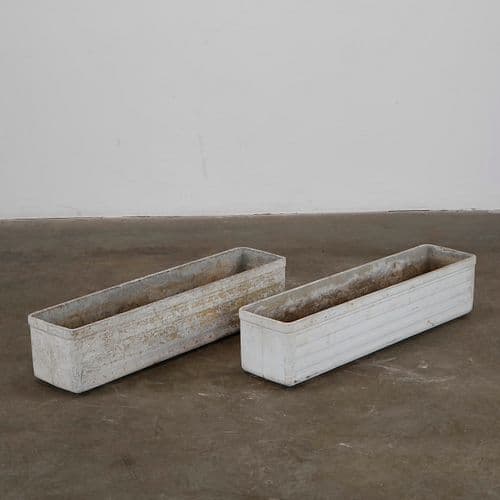 Willy Guhl, Pair of Rectangular Planters, 1960s