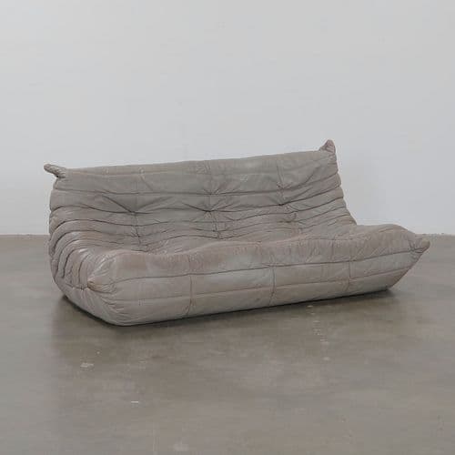 Michel Ducaroy for Ligne Roset, Grey Three-Seater Togo Sofa, 1990s