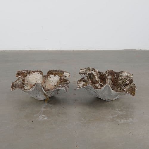 Willy Guhl, Set of Small Elephant Ear Planters, 1960s