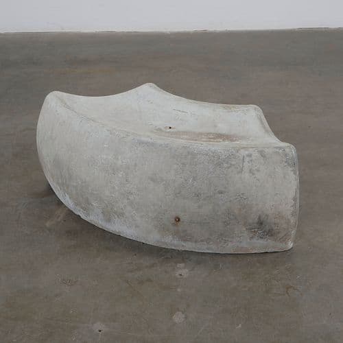 Willy Guhl, Large Half Moon Bench Planter, 1960s