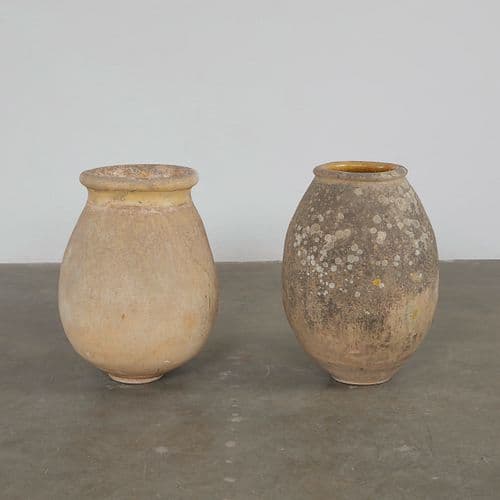 Pair of Large Biot Planters, South of France, 1900s.