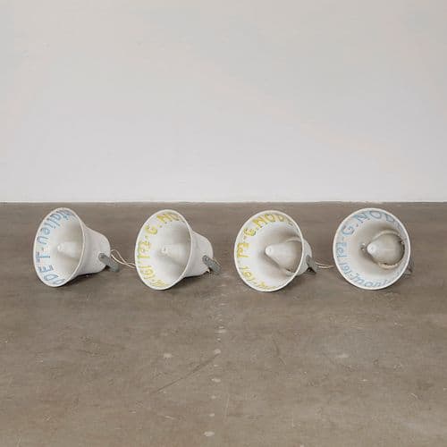 Set of Four French Industrial Horn Speakers, 1960s