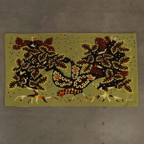 R.Hurtu for Robert Four, French Wool Tapestry, 1960s