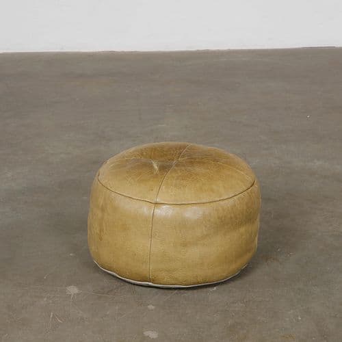 De Sede, Leather Ottoman, 1960s
