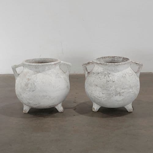 Willy Guhl, Pair of Cauldron Planters, 1960s