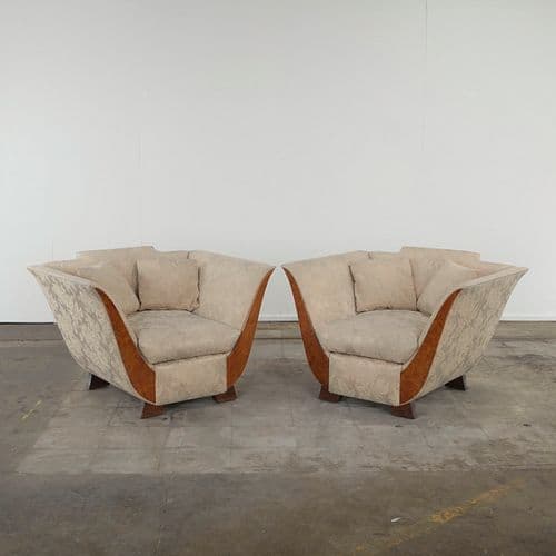 Pair of Art Deco Tulip Chairs, 1930s