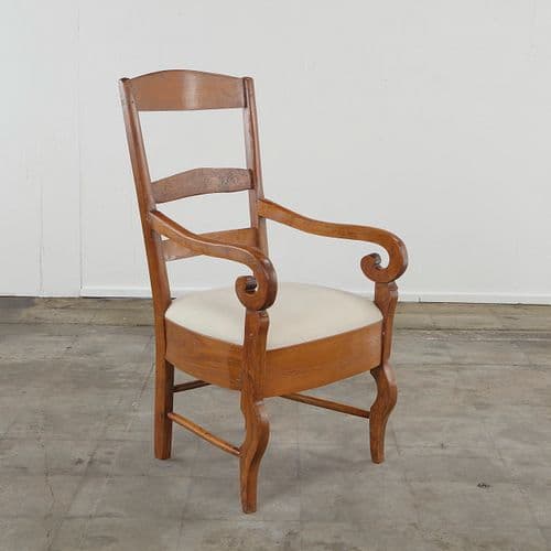 Italian Antique Walnut Loung Chairs, 1960s