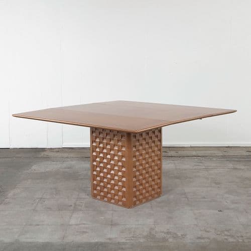 Gianni Sorgia for Sormani, Extendable Italian Burlwood Dining Table, 1960s
