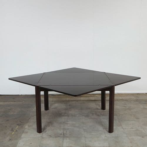 Italian Rosewood Extendable Dining Table, 1960s