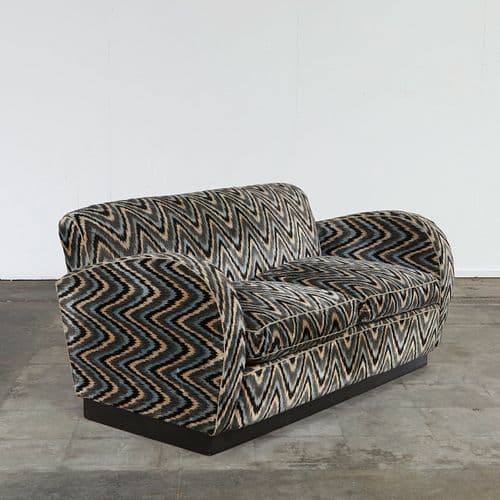 Three-Seater Sofa with Missoni Style Pattern, 1970s