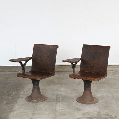 Pair of 1930s School Desks