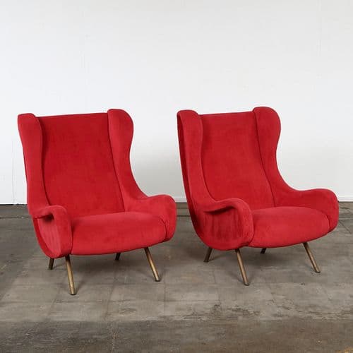 Pair of Senior Armchairs by Marco Zanuso, catalogued at Circa