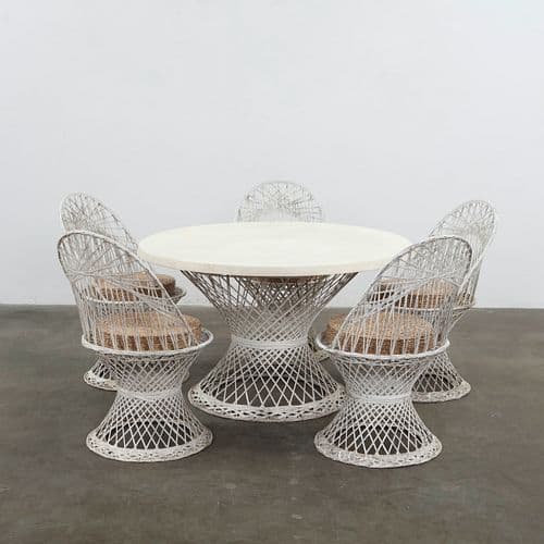 Russell Woodard, Fiberglass Patio Set, USA, 1950s
