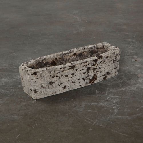 Rectangular Faux Bois Planter, France, 1950s