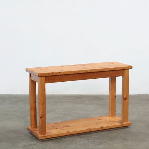 Wood Console in the Style of Charlotte Perriand, France, 1960s
