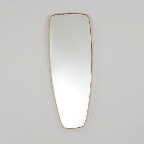 Italian Brass Mirror, 1960s