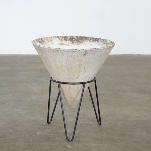 Willy Guhl, Conical Planter on Stand, 1960s