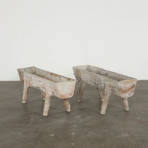 Pair of Faux Bois Planters, 1960s