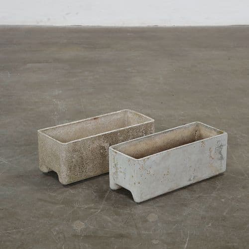 Willy Guhl, Pair of Rectangular Planters, 1960s