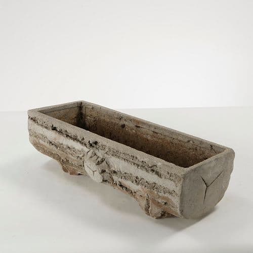 Small Faux Bois Rectangular Planter, 1960s