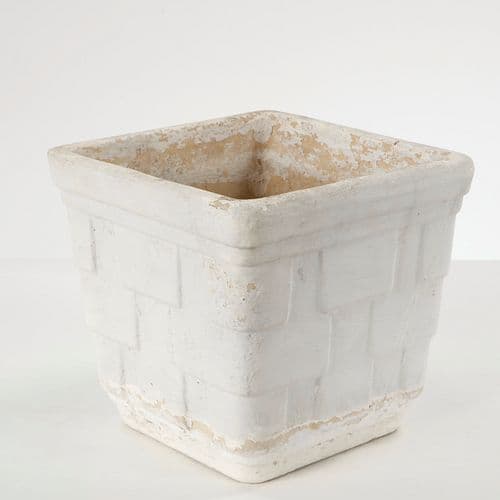 Small Square Concrete Planter, 1960s